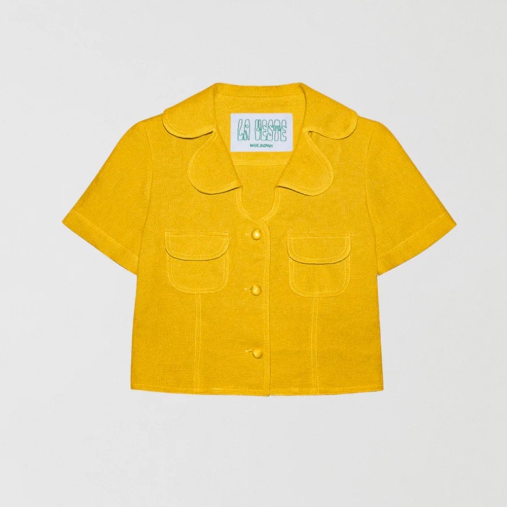 La Veste Yellow Linen Shirt